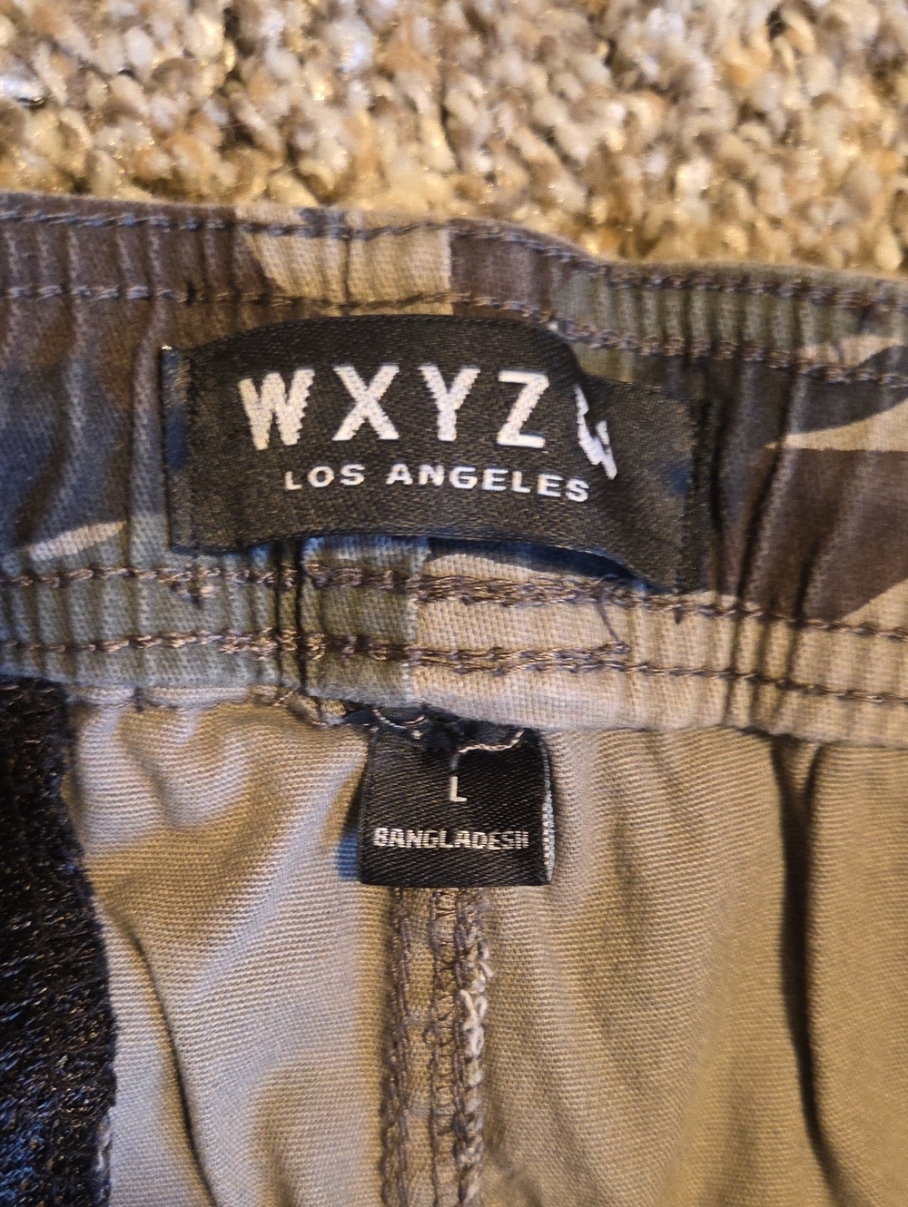WXYZ Los Angeles Camo Cargo Jogger Pants - Picture 2 of 10